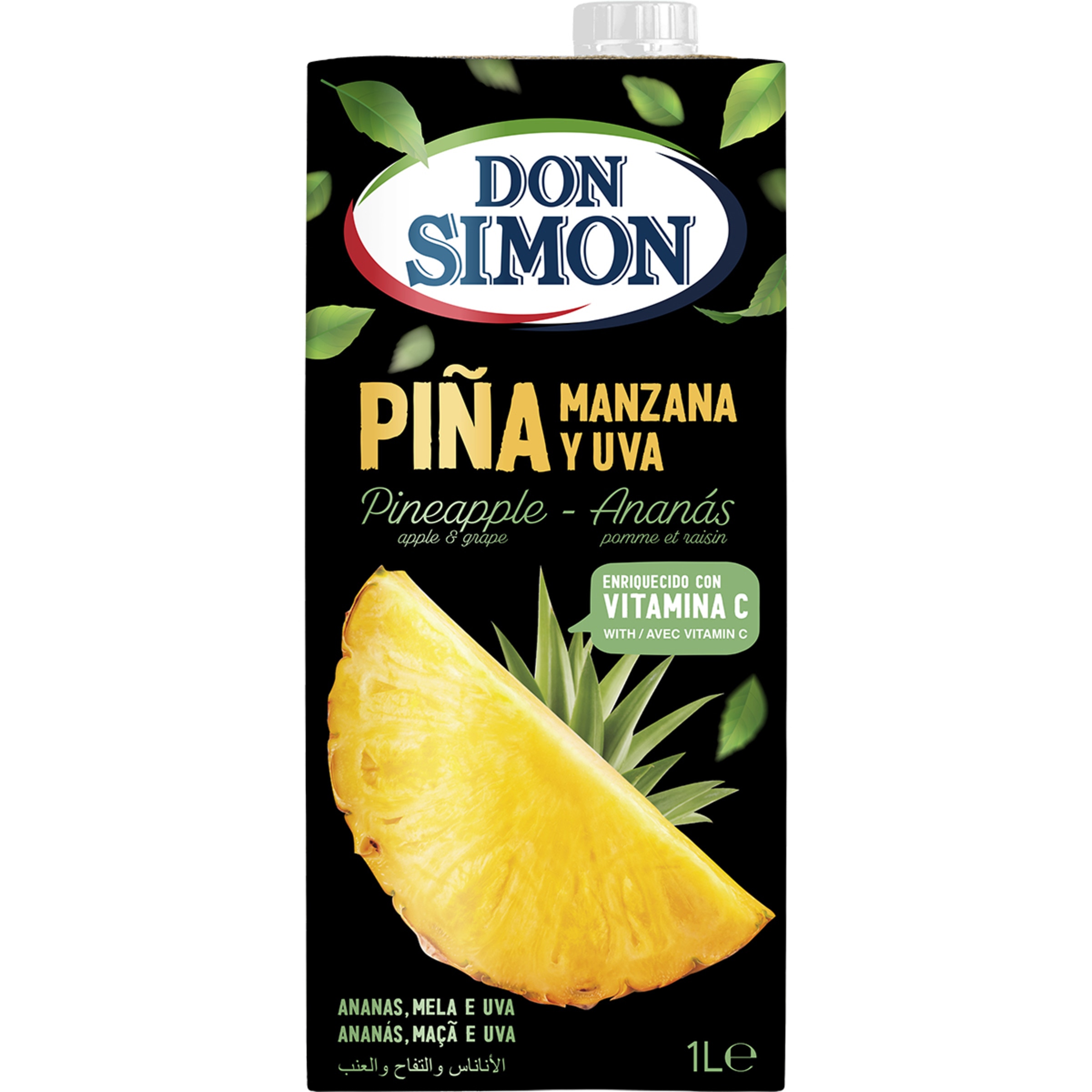 zumo de piña, manzana y uva a partir de concentrado brik 1 l