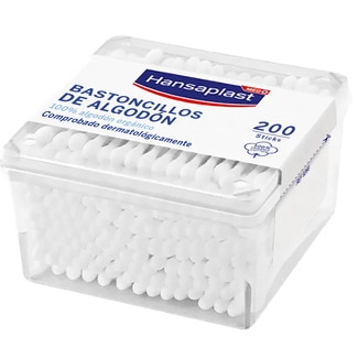 bastoncillos de algodón orgánico bote 200 unidades - Hansaplast