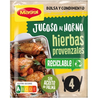 Jugoso al horno hierbas provenzales sobre 34 g sin aceite de palma - Maggi
