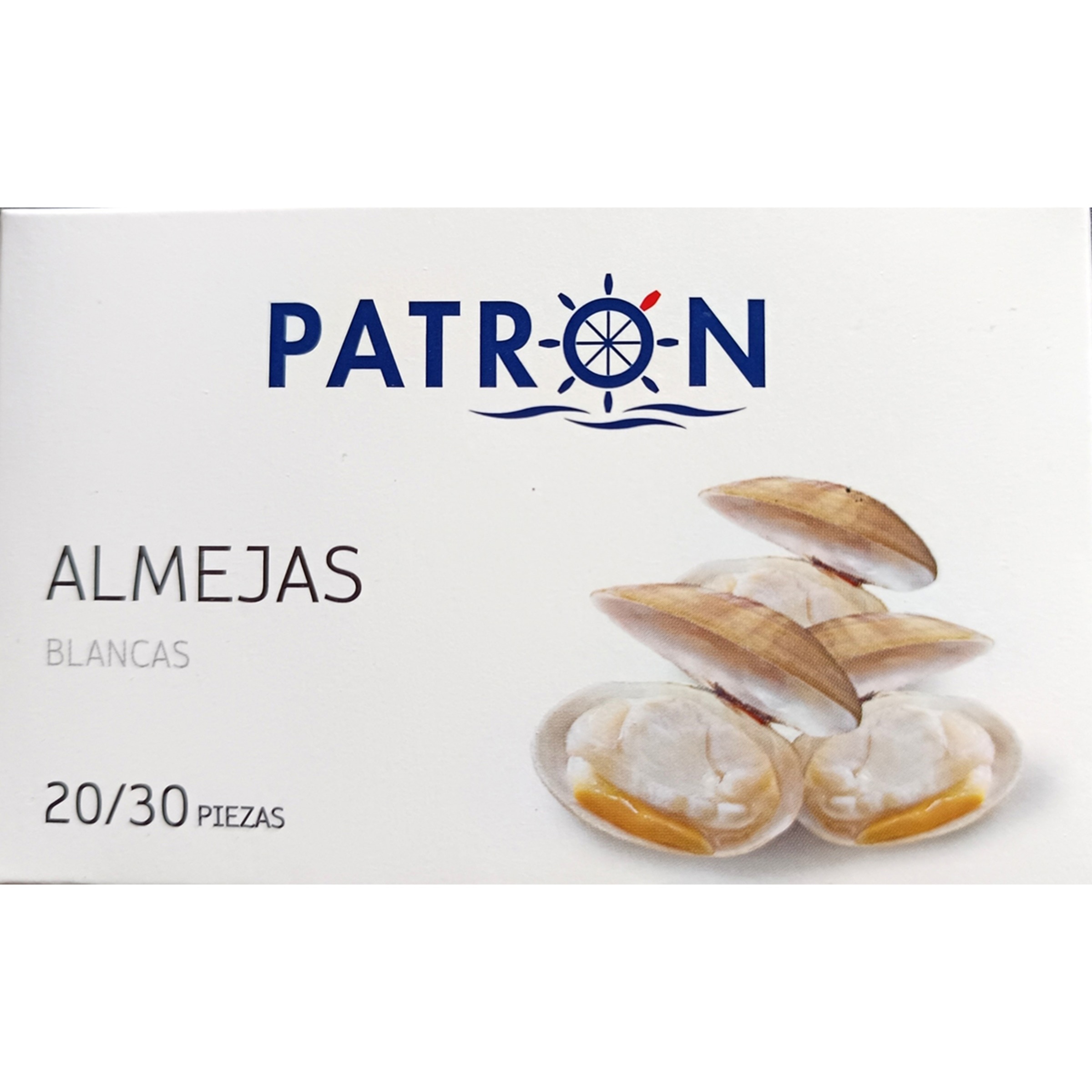 almejas blancas 20/30 piezas lata 63 g neto escurrido