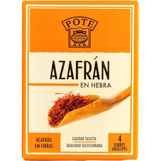 azafrán selecto en hebras 100% natural caja 4 unidades - Pote