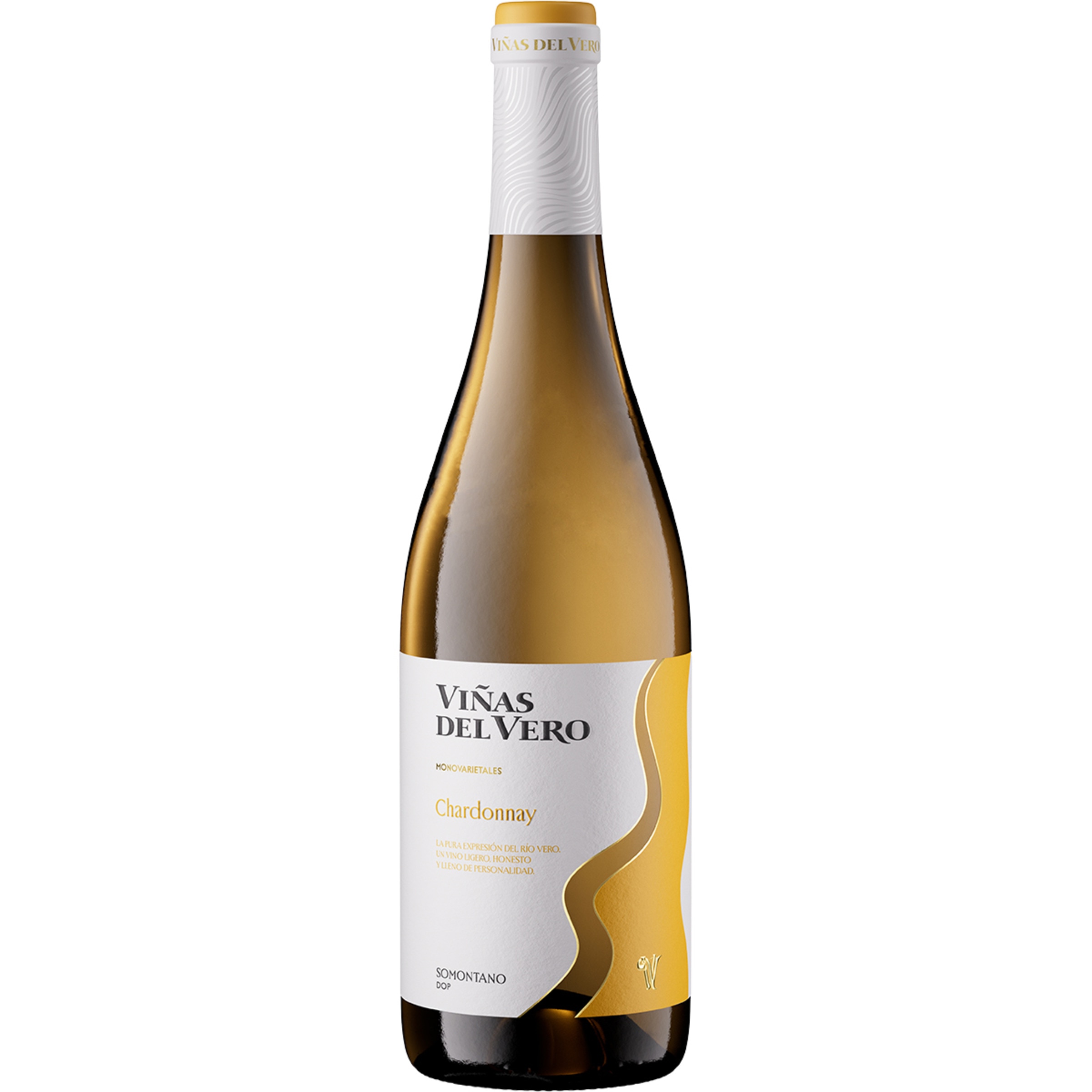 Colección vino blanco chardonnay DO Somontano botella 75 cl