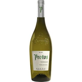 vino blanco verdejo criado sobre lías DO Rueda botella 75 cl - Protos