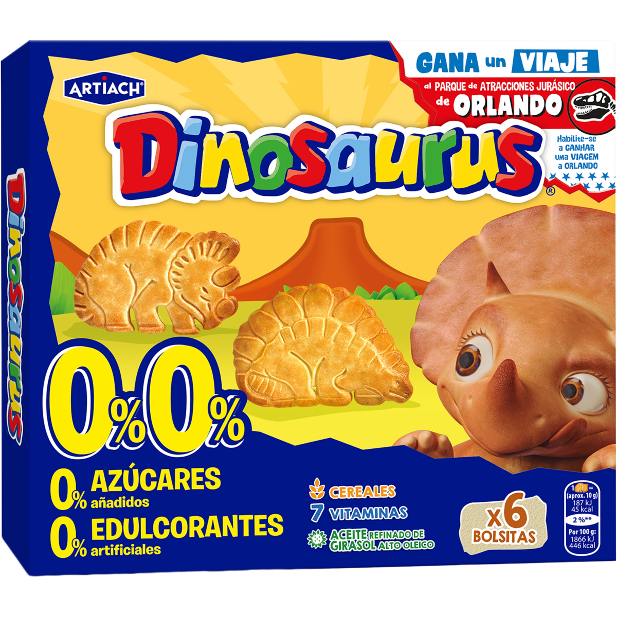 galletas de cereales 0% azúcares y 0% edulcorantes 6 bolsitas individuales paquete 185 g