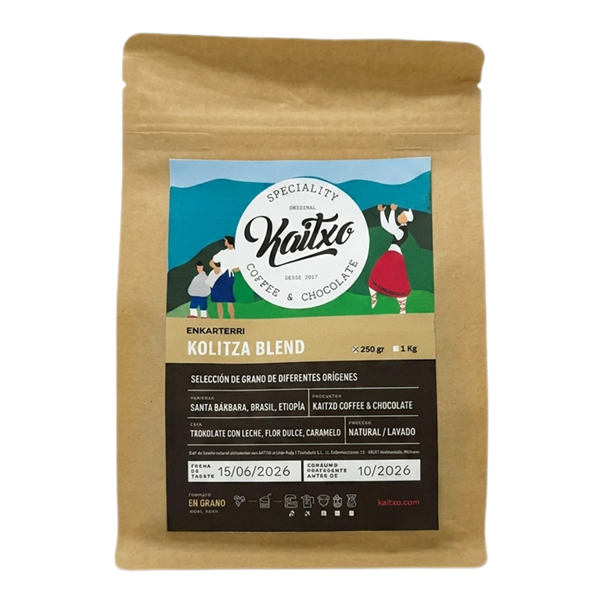 Imagen 0 de Café en grano Kolitza Blend Enkarterri Kaitxo