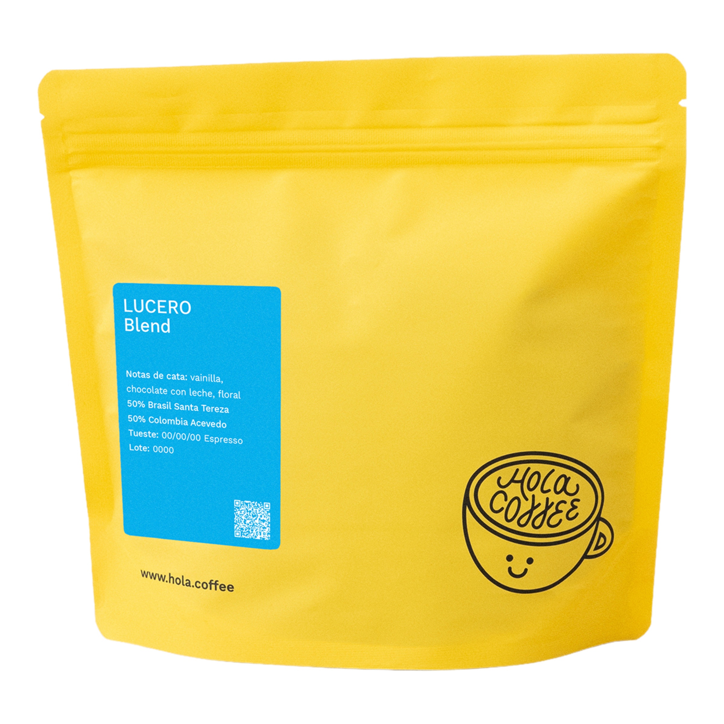 Imagen 0 de Café en grano Lucero Blend dulce y achocolatado con un toque floral Hola Coffee