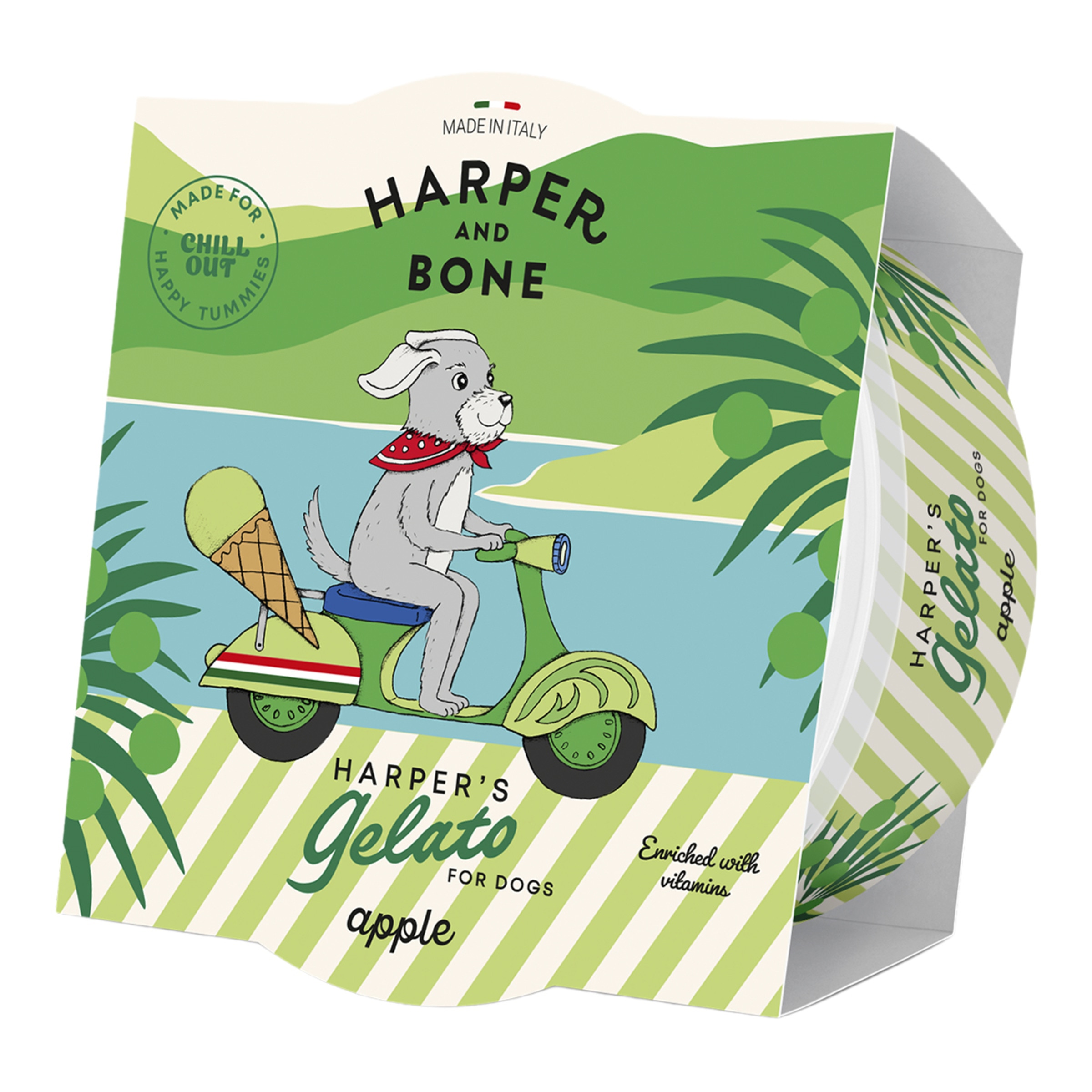Imagen 0 de Snack helado para perros sabor manzana Harper&Bone 40 g