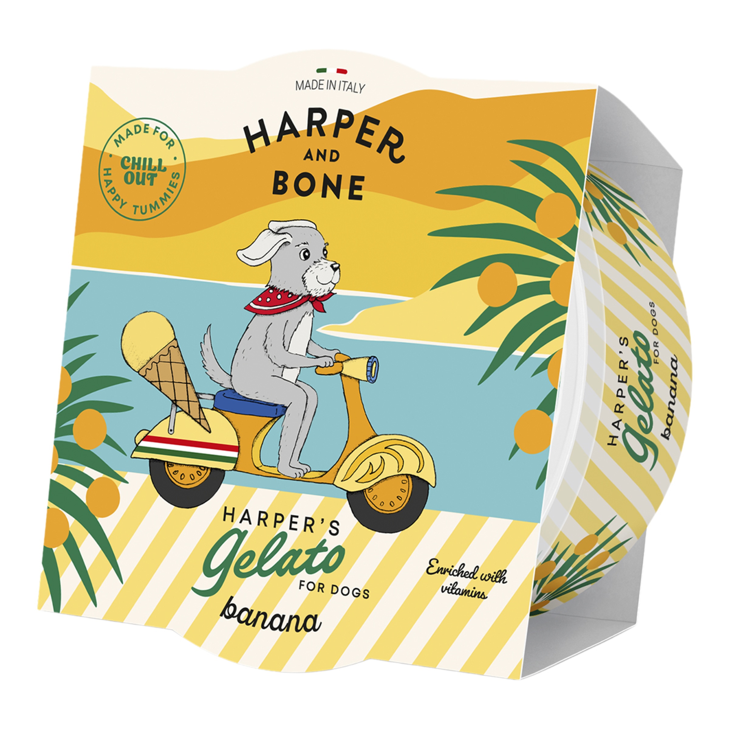 Imagen 0 de Snack helado para perros sabor plátano Harper&Bone 40 g