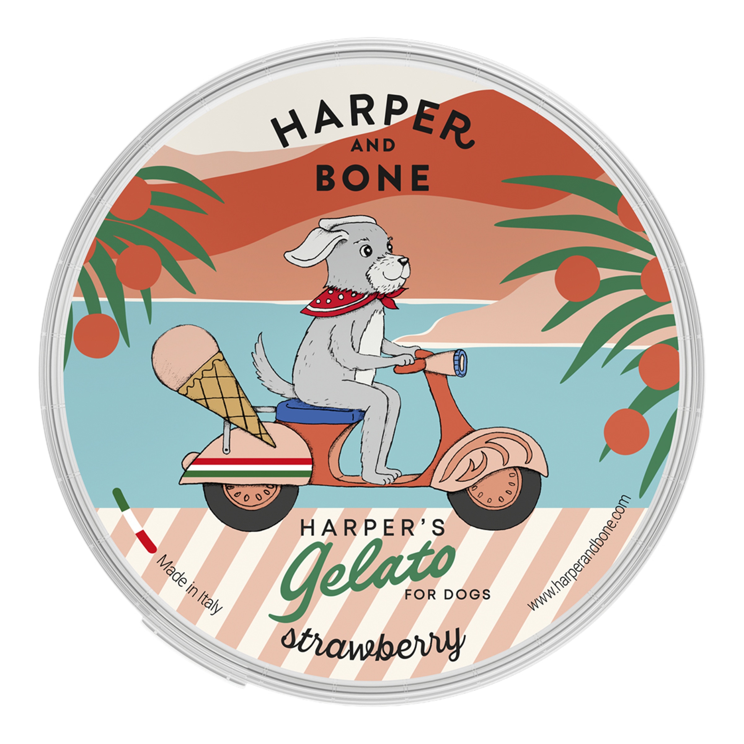 Snack helado para perros sabor fresa Harper&Bone 40 g 3