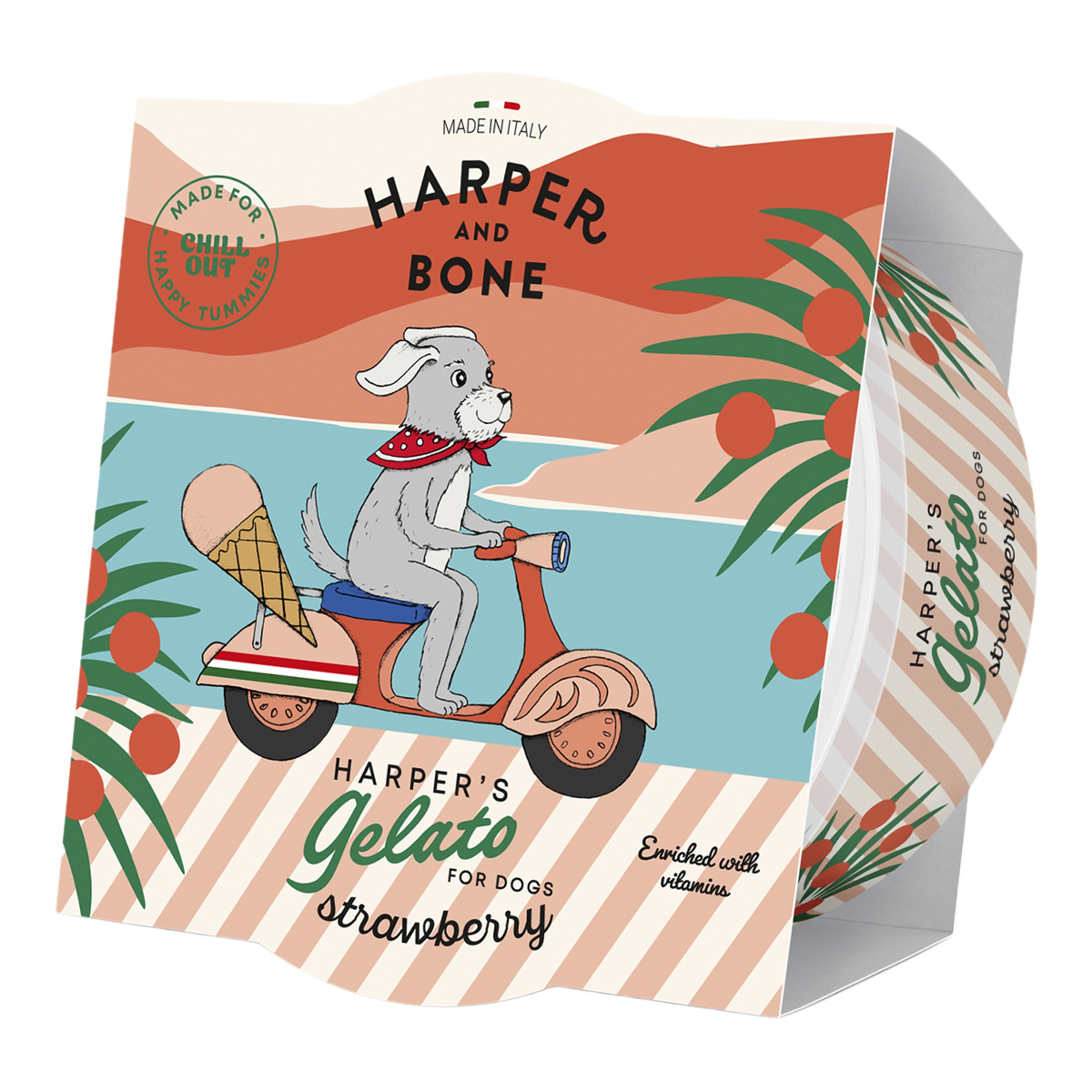 Imagen 0 de Snack helado para perros sabor fresa Harper&Bone 40 g