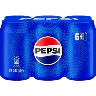 Refrigerante com Gás Pack 6 unidades lata 33 cl - Pepsi