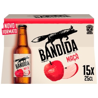 Sidra Pack 15 unidades garrafa 25 cl - Bandida Pomar