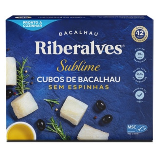 Cubos de Bacalhau sem Espinhas Sublime embalagem 400 g - Riberalves