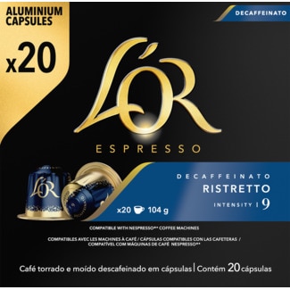 Cápsulas de Café Descafeinado embalagem 20 unidades - L'or