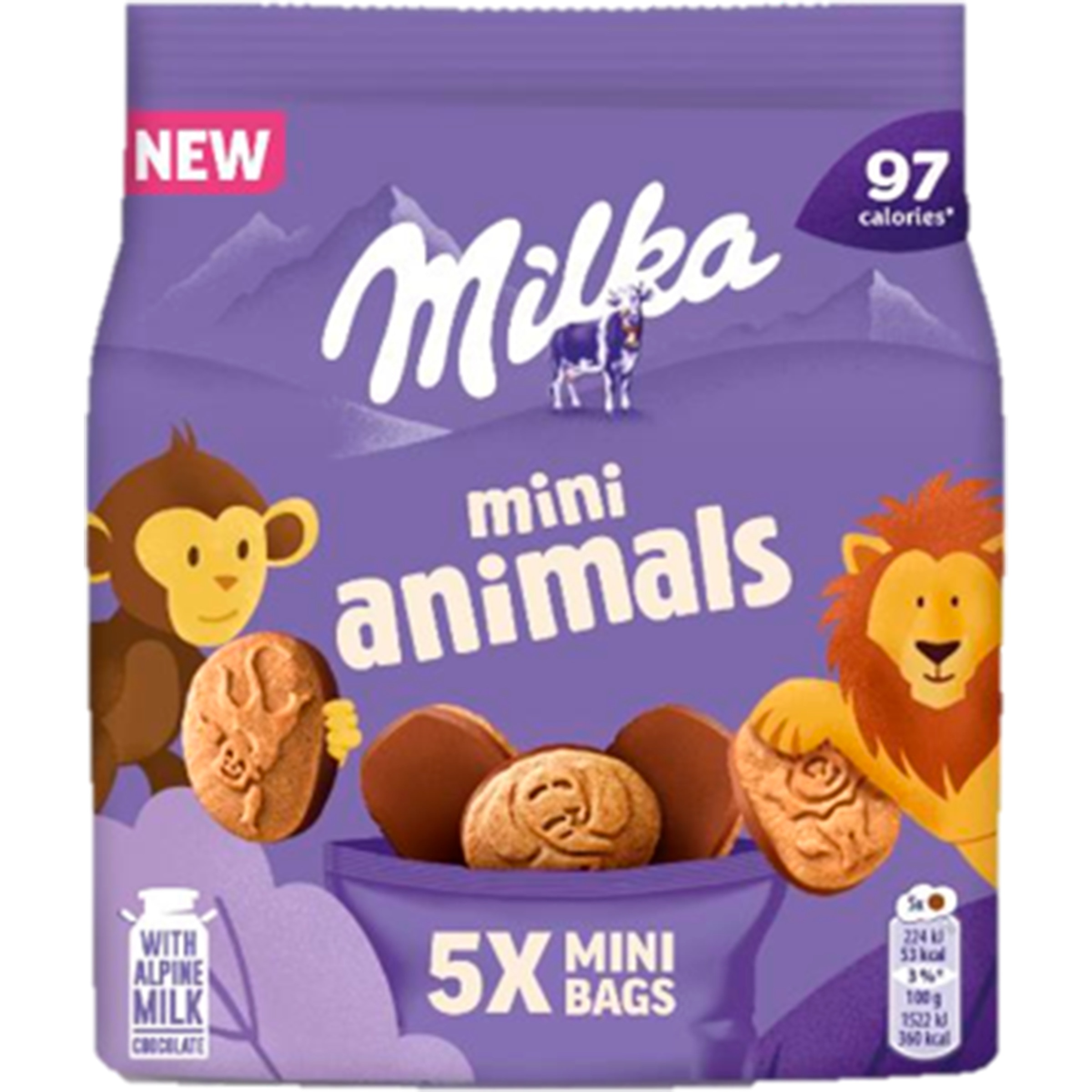 Bolachas Biscuit Mini Animais embalagem 100 g