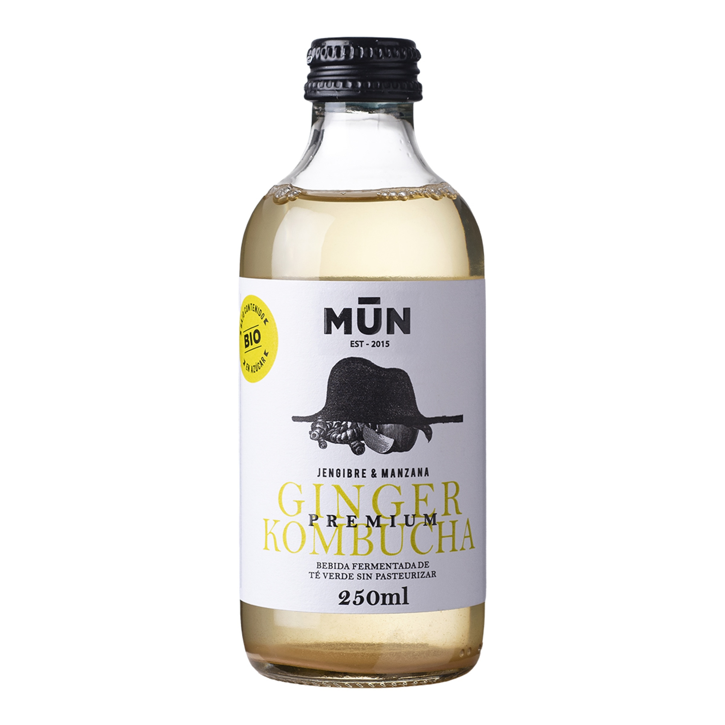 Té probiótico Ginger Kombucha con manzana y jengibre 1