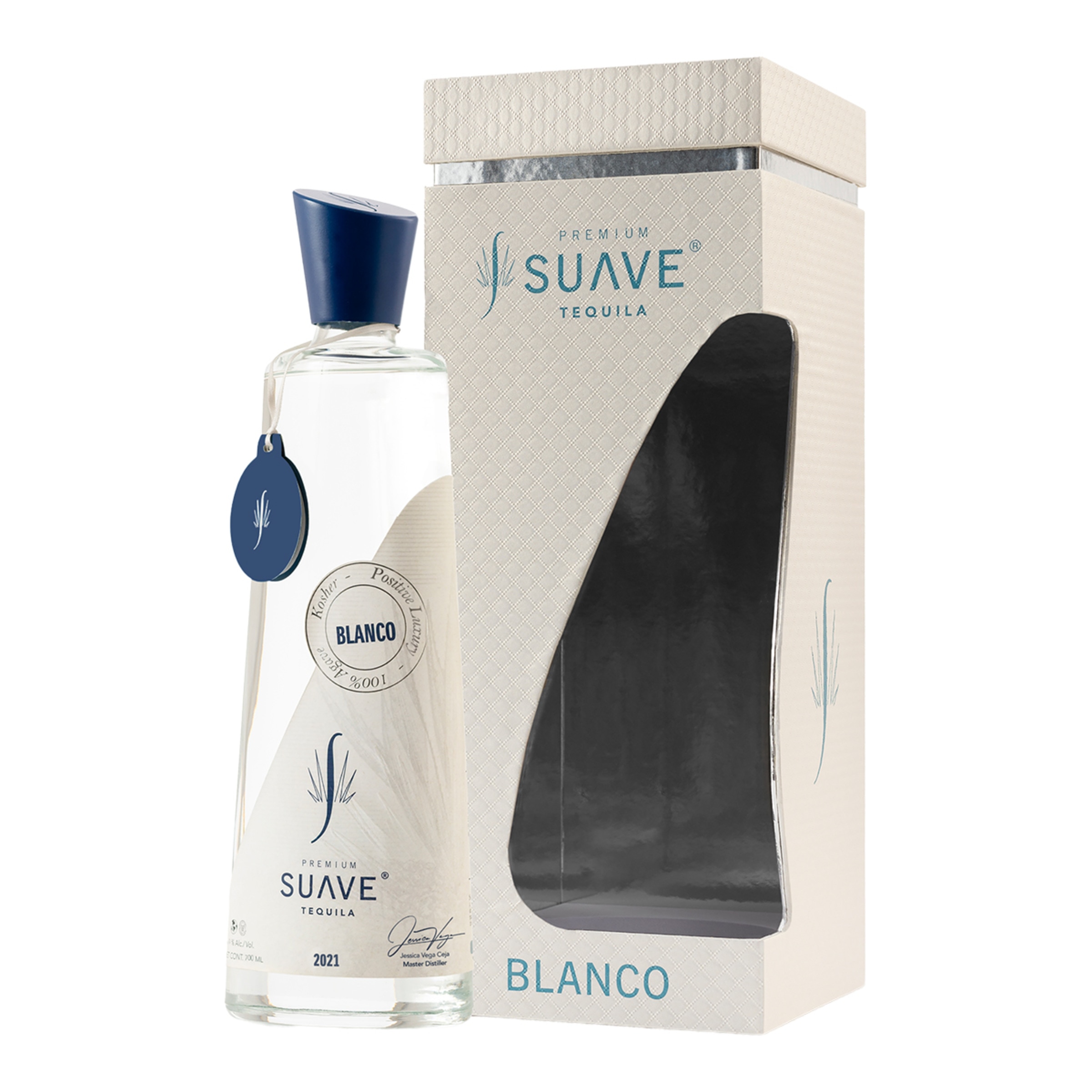 Imagen 0 de Estuche tequila blanco Premium 100% agave azul Weber Suave