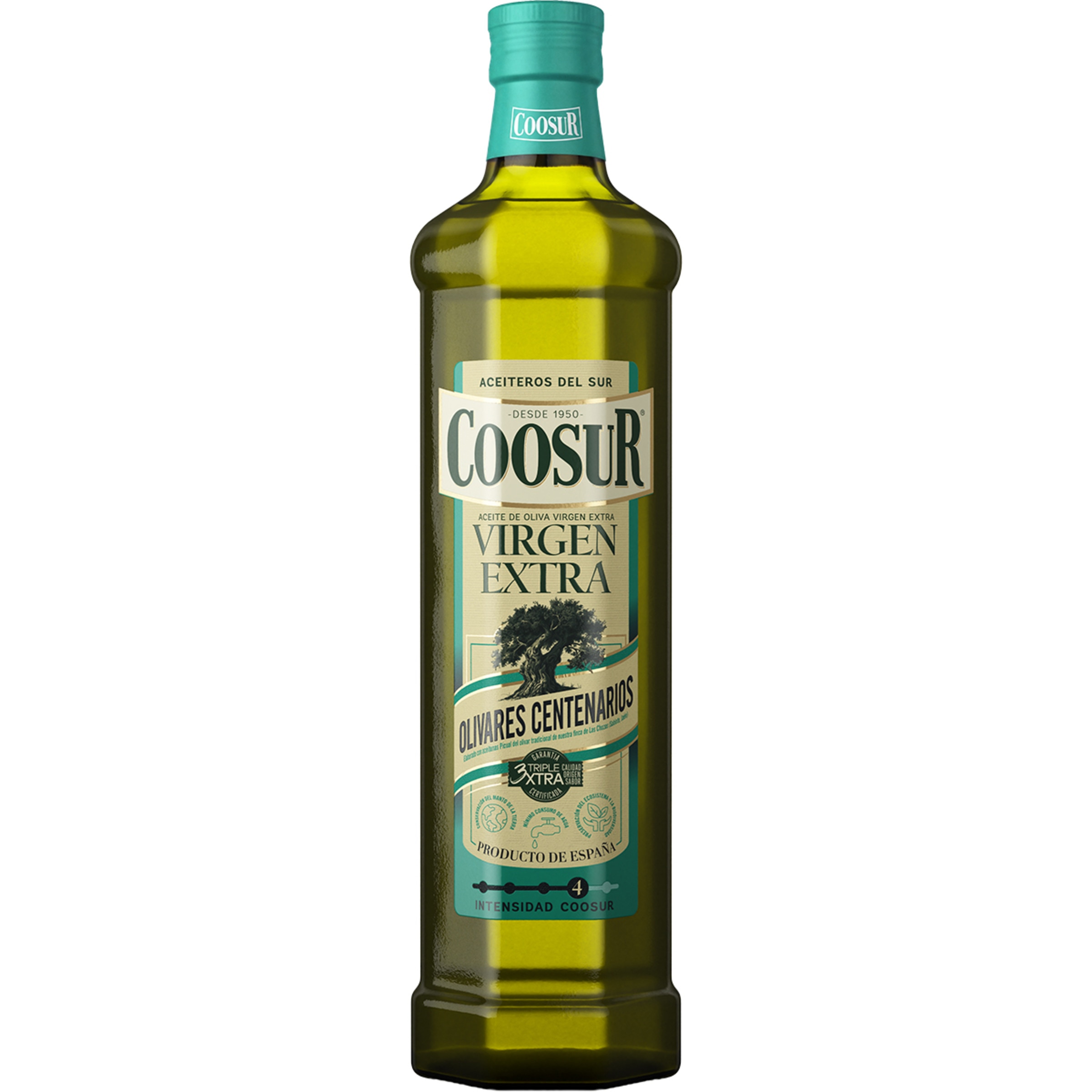 aceite de oliva virgen extra Olivares Centenarios intensidad 4 botella 750 ml
