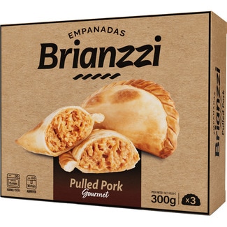 empanada de pulled pork especial 3 unidades estuche 300 g - Brianzzi