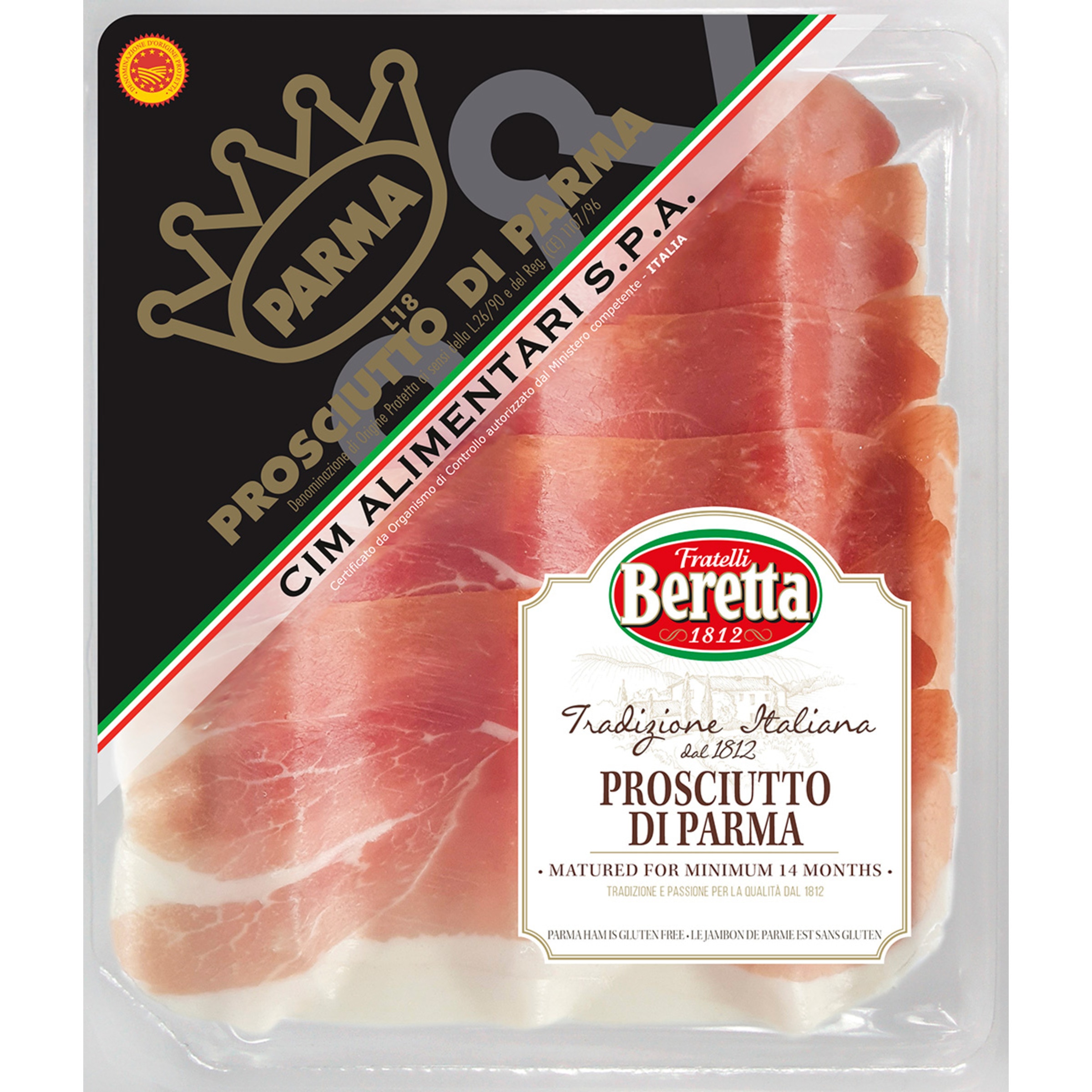 Presunto de Parma DOP Fatias (14 meses) unidade 90 g