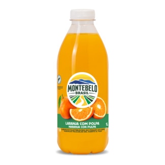 Sumo 100% Laranja com Polpa garrafa 1000 ml - Montebelo Brasil