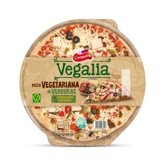 Vegalia Pizza de Legumes Assados e Queijo Curado Vegan embalagem 360 g - Nobre