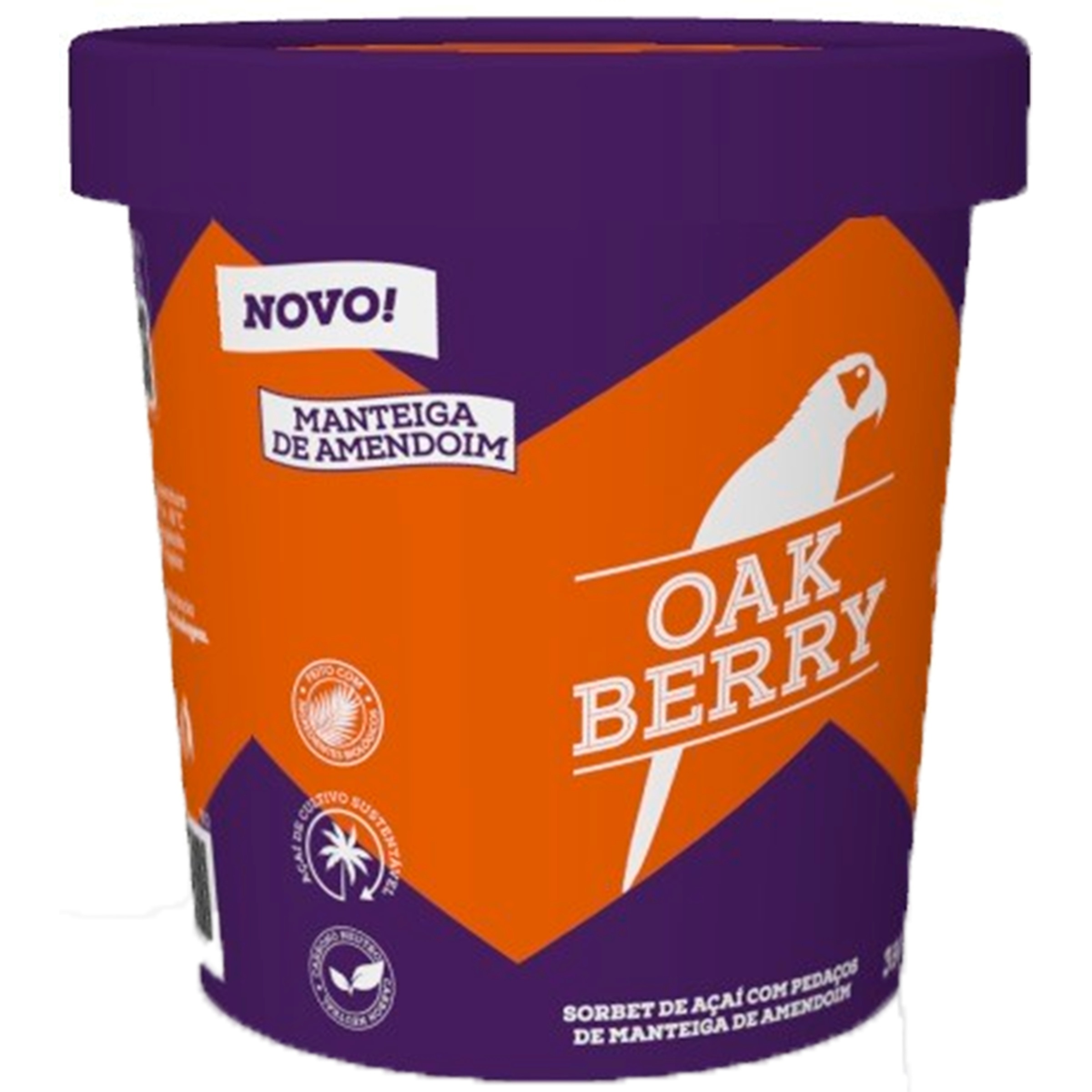 Açaí Orgânico Banana e Morango embalagem 473 ml
