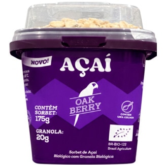 Açaí Orgânico com Granola embalagem 195 g - Oakberry