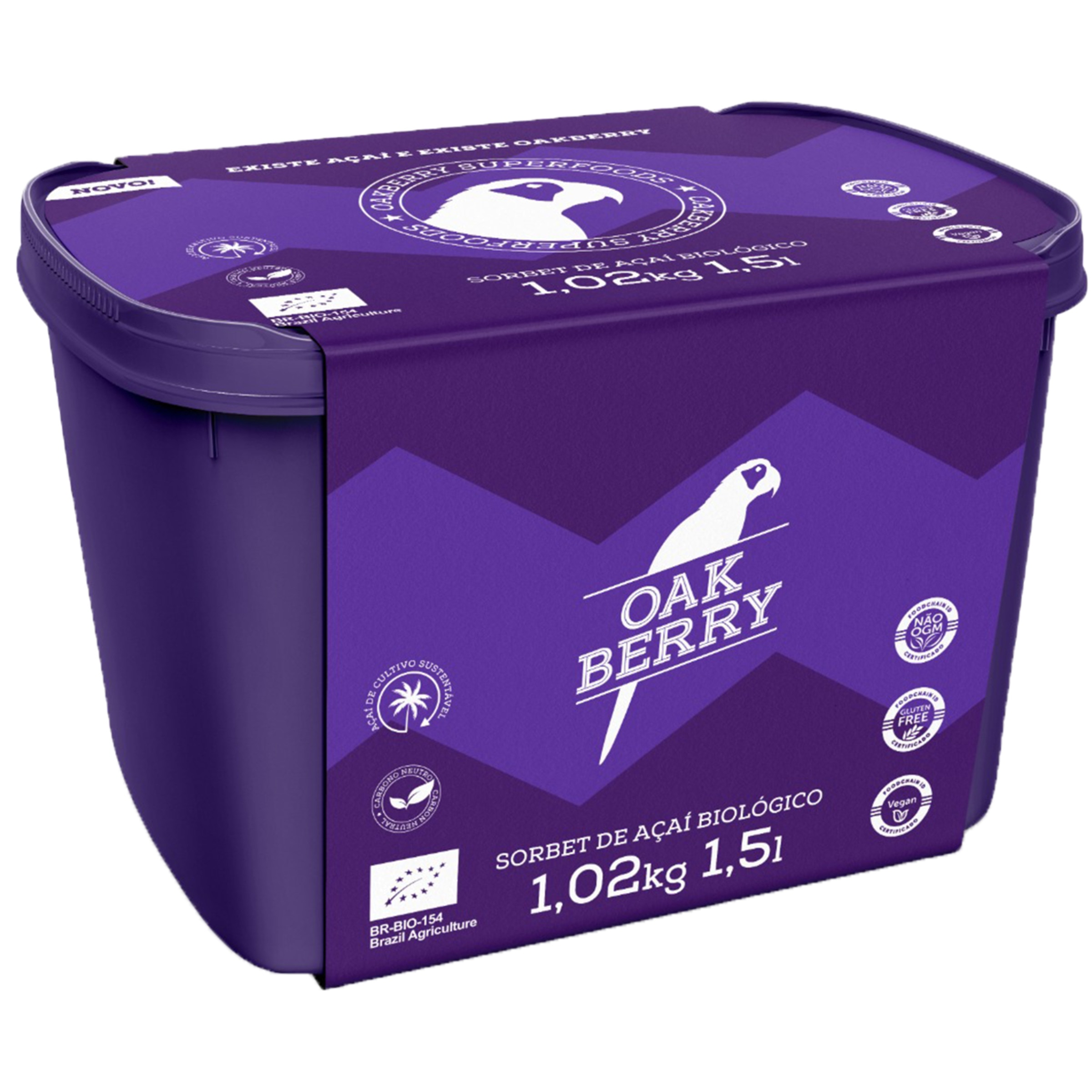 Açaí Orgânico Manteiga de Amendoim embalagem 473 ml