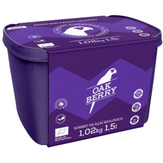 Açaí Orgânico Manteiga de Amendoim embalagem 473 ml - Oakberry