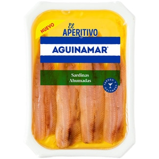 sardinas ahumadas bandeja 70 g neto escurrido - Aguinamar