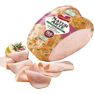 NaturArte pechuga de pavo reducida en sal asado y ahumado natural en horno de leña - Campofrio