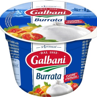 burrata italiana de vaca envase 120 g neto escurrido - Galbani