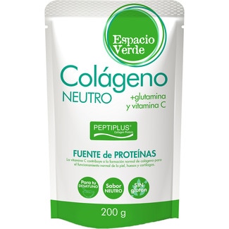 colágeno sabor neutro sin gluten bolsa 200 g - Espacio Verde