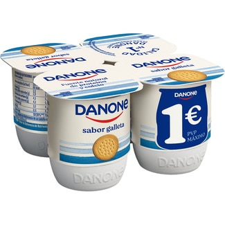 yogur sabor galleta sin gluten pack 4 unidades 120 g - Danone