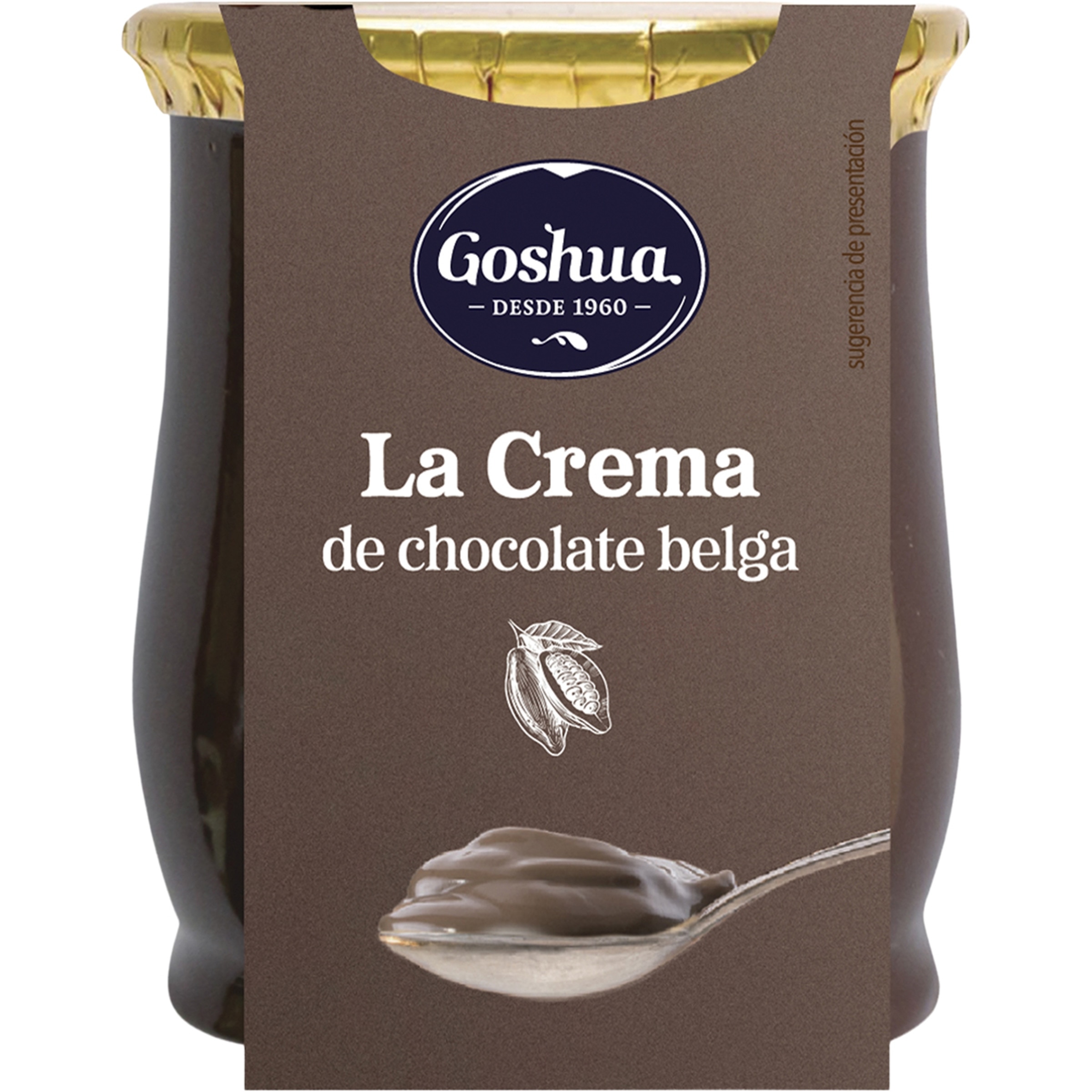 crema de chocolate belga sin gluten tarro 110 g