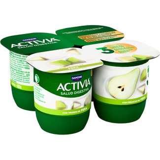 bífidus con trozos de pera pack 4 unidades 120 g - Danone Activia