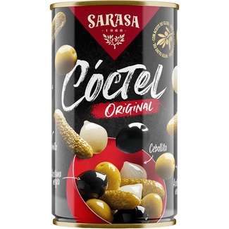 cóctel de encurtidos en aceite de oliva lata 170 g neto escurrido - Sarasa