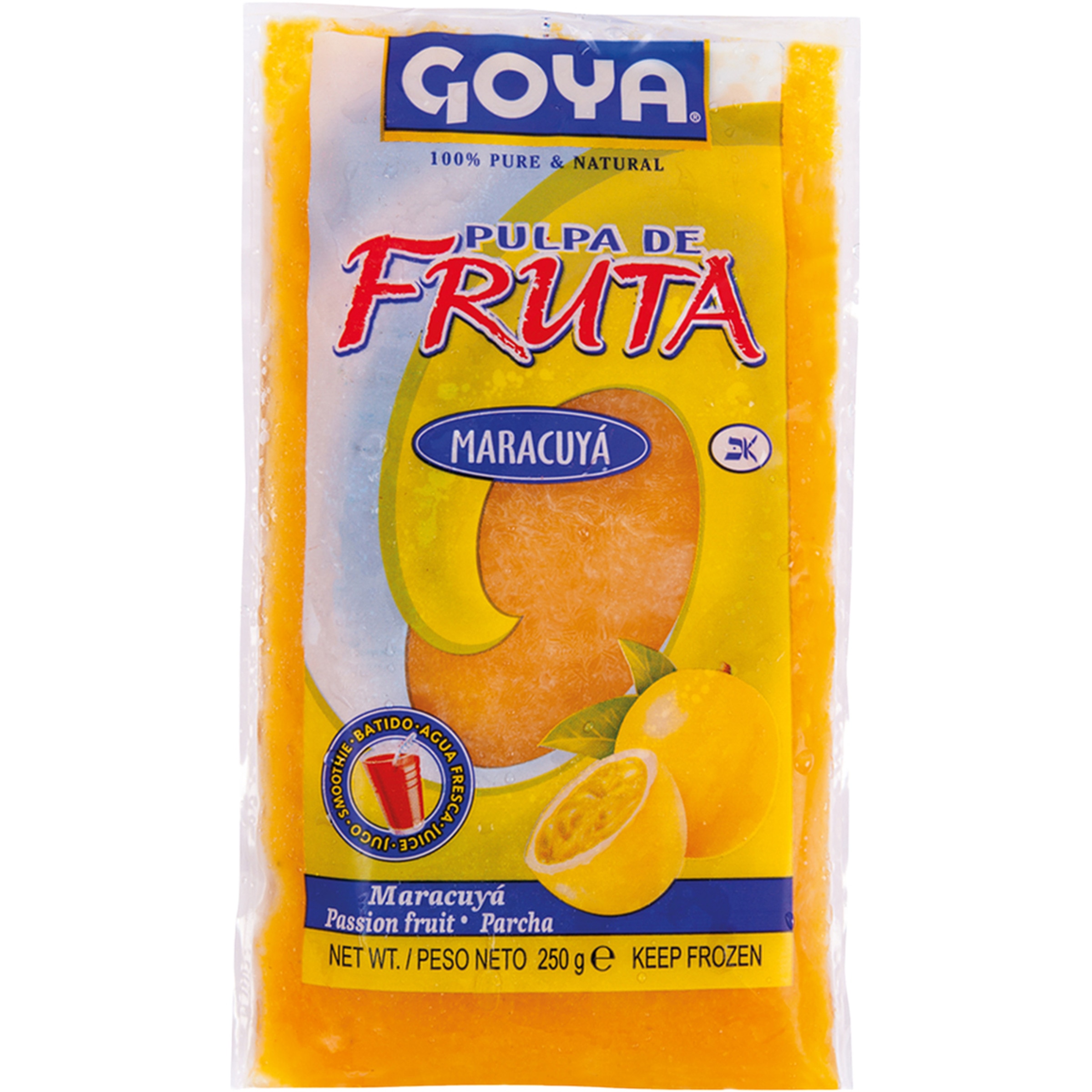 pulpa de maracuyá envase 250 g