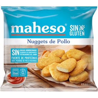 nuggets de pollo sin gluten estuche 300 g - Maheso