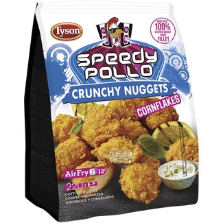 nuggets de pollo con cornflakes para airfryer bolsa 220 g - Speedy Pollo