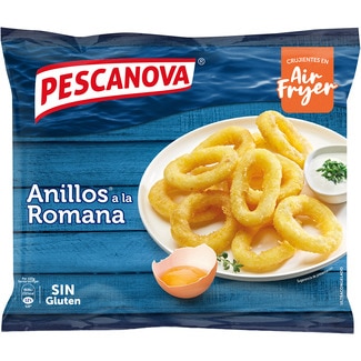 anillos a la romana rebozados con huevo sin gluten bolsa 400 g - Pescanova