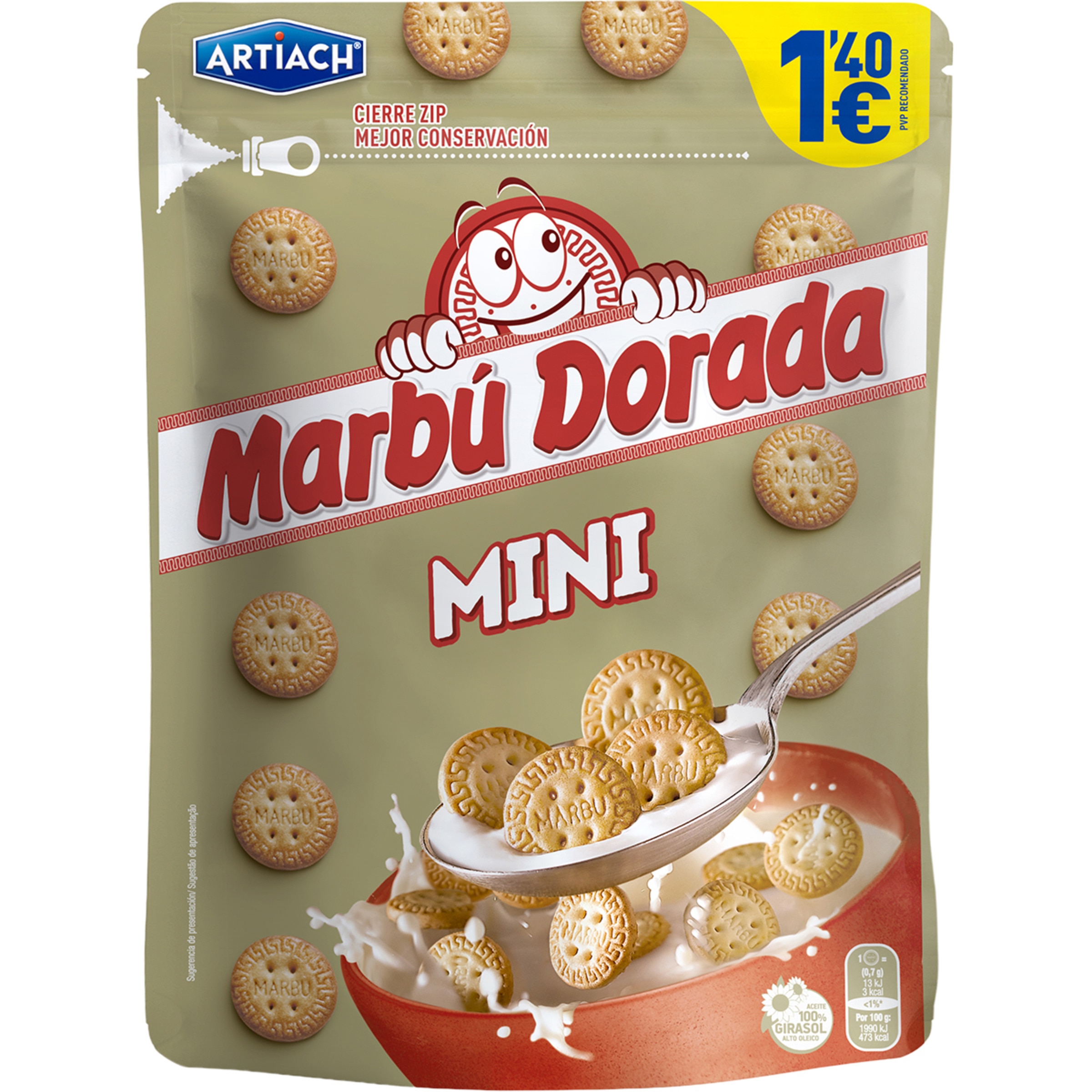 galletas mini de desayuno a cucharadas bolsa 190 g