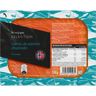 lomos de salmón ahumado noruego precortados envase 100 g - El Corte Ingles Selection
