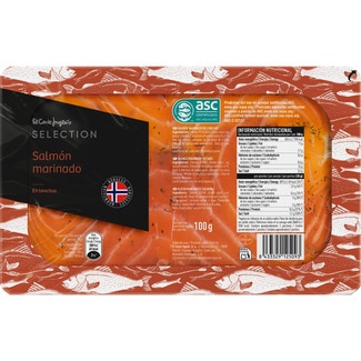 salmón marinado noruego en lonchas envase 100 g - El Corte Ingles Selection