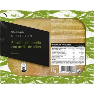 bacalao ahumado con aceite de oliva en lonchas envase 80 g - El Corte Ingles Selection