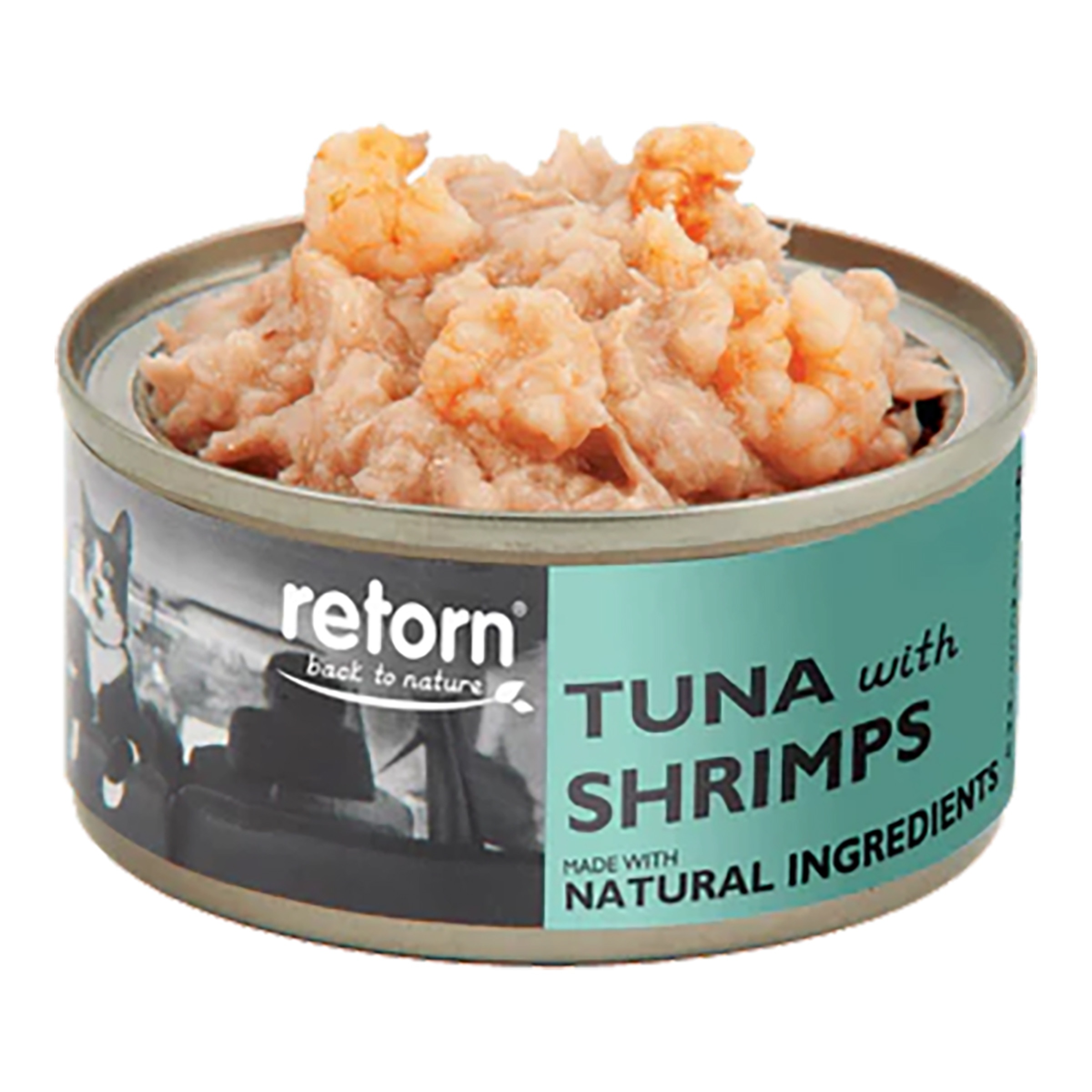 Comida húmeda para gatos adultos Retorn atún con gambas 80 g 2