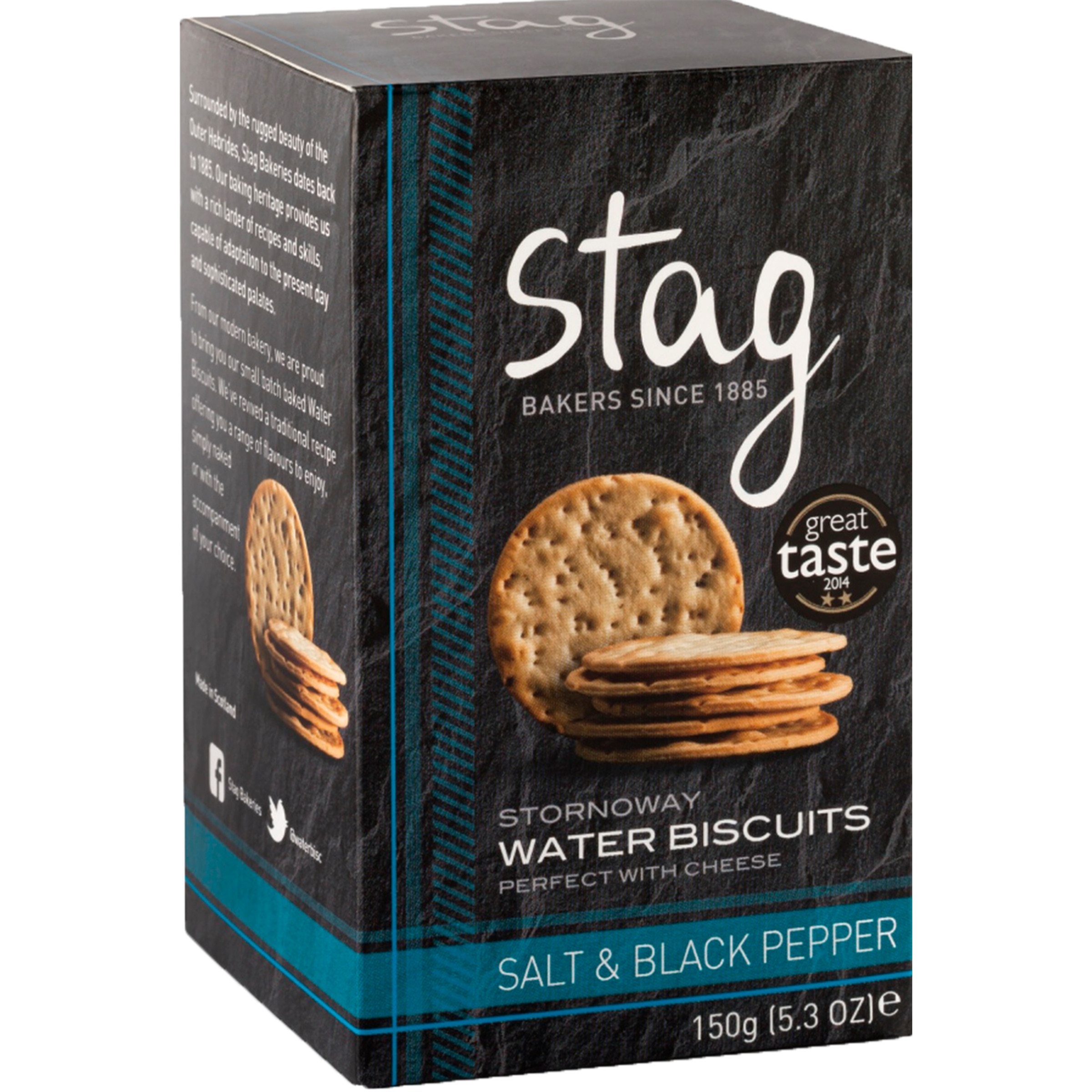 Bolachas Crackers Sal e Pimenta do Reino embalagem 150 g