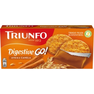 Digestive Go Bolachas com Canela embalagem 171 g - Triunfo