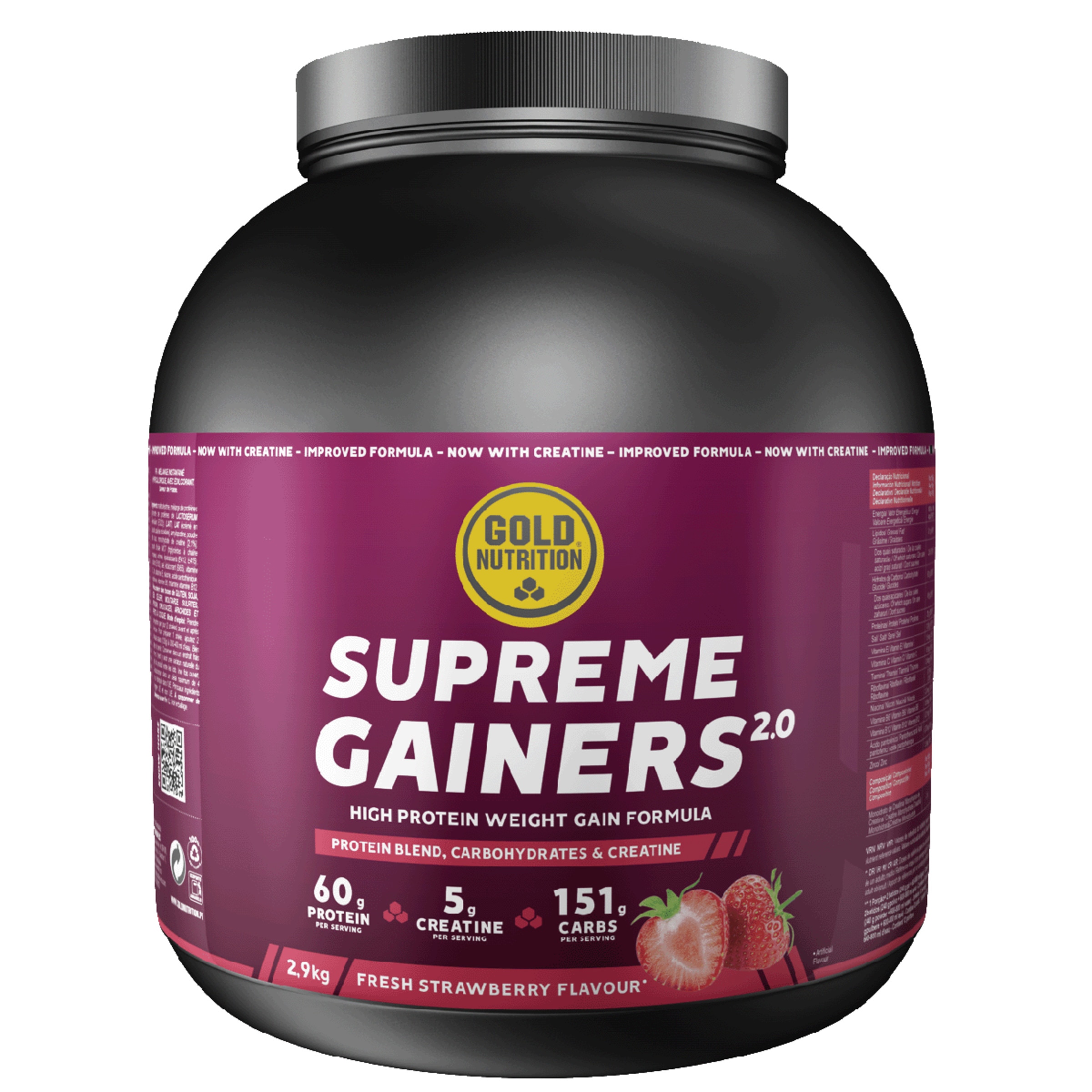 Supreme Gainers 2,0 Morango embalagem 2,9 kg